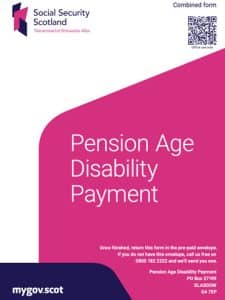 Pension age disability payment cover