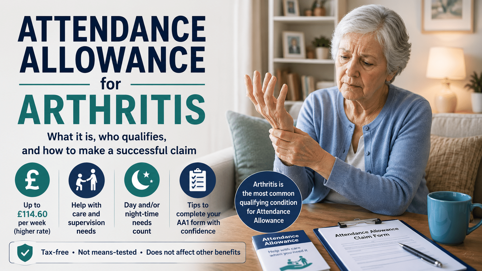 Attendance Allowance for arthritis - eligibility and how to claim