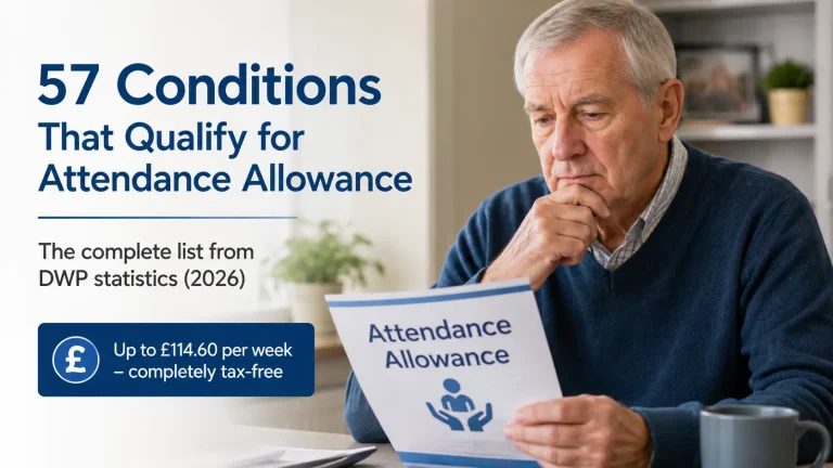 Full list of 57 health conditions that qualify for Attendance Allowance in 2026