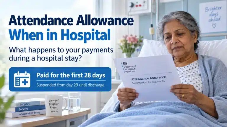 Attendance Allowance rules when in hospital - understanding the 28-day rule