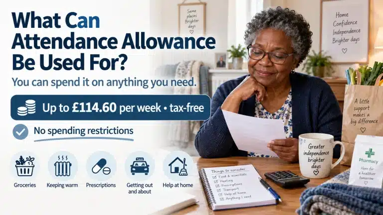 What is Attendance Allowance used for — how pensioners spend their payments in 2026