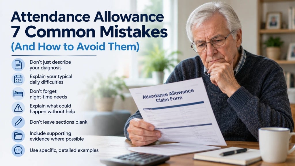 Attendance Allowance processing times in 2026 showing DWP 30-day target and what causes delays