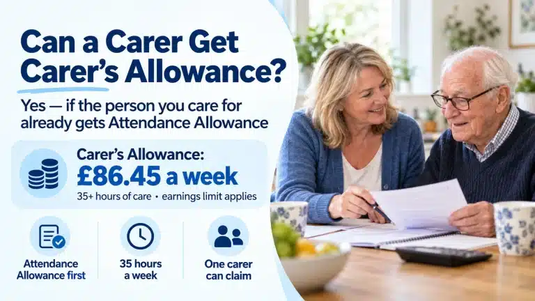 Carer's Allowance and Attendance Allowance explained for family carers