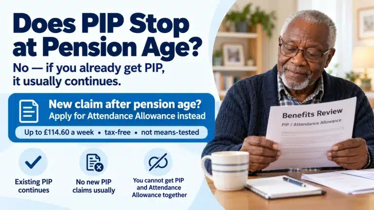 Does PIP stop at pension age - what happens to PIP when you reach State Pension age and when to claim Attendance Allowance